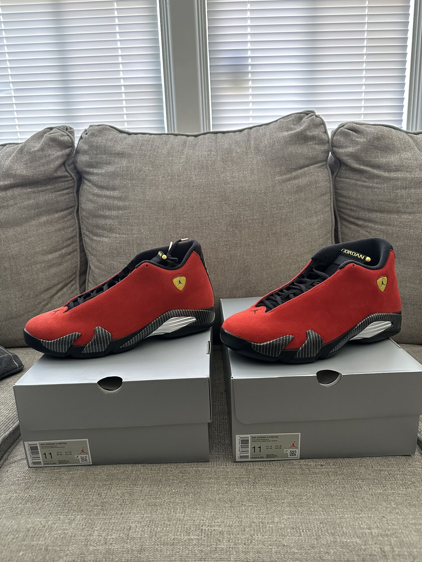 2025 NIKE AIR JORDAN XIV RETRO 14 FERRARI SZ 11 DS