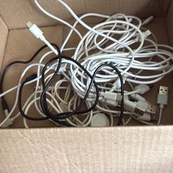 Box of charging cables 10.00 , OBO