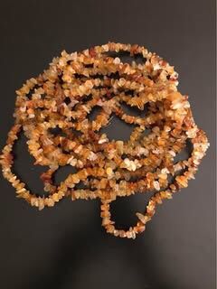 Natural Orange Agate Gemstone Chips