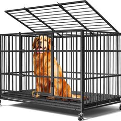 NEW IN BOX - 48"Heavy Duty Dog Crates for Large Dogs