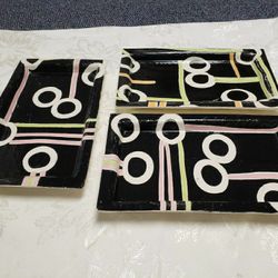 Retro/Art Deco Handmade Platter