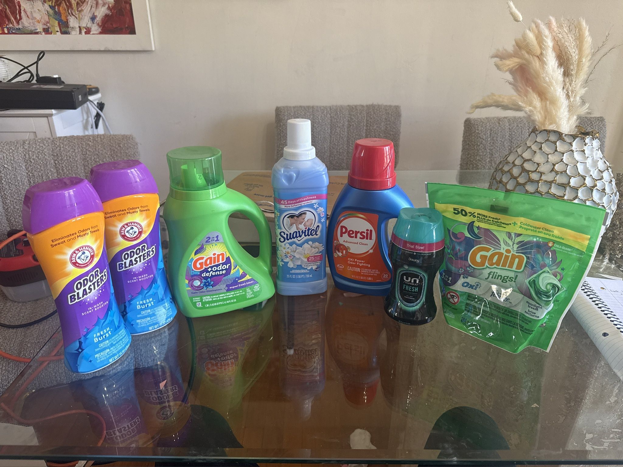 Laundry Bundle – Gain, Persil, A&H Odor Blasters, Unstopables – New