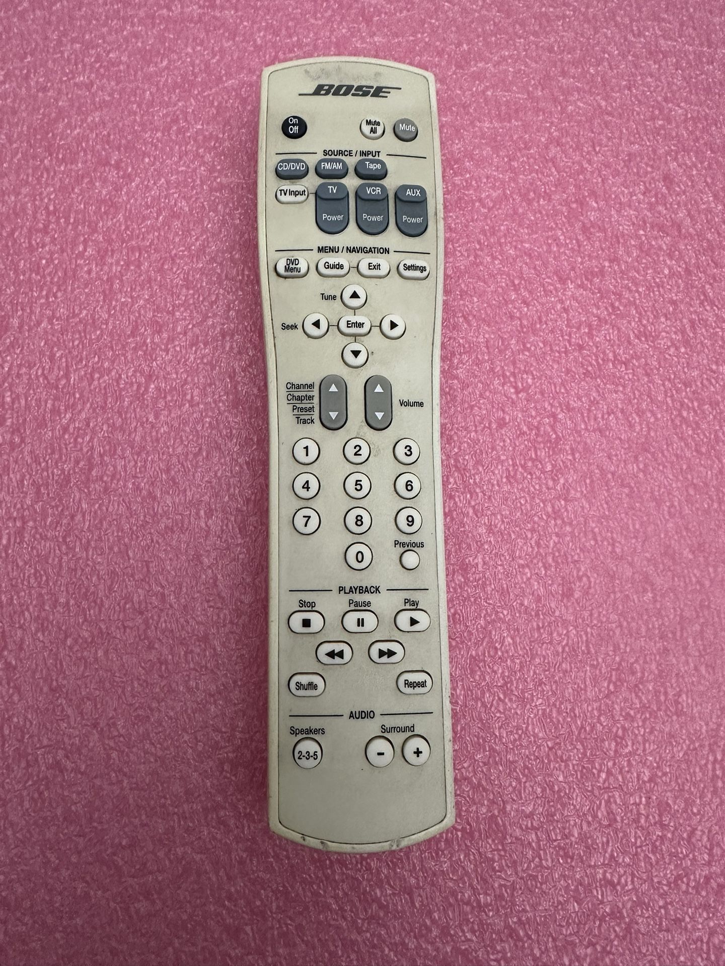 Bose RC28T1-27 Remote Control for AV28 Media Center/Lifestyle 35