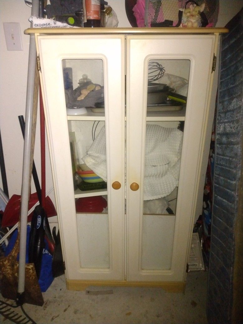 Medium Size Hutch 3 Shelf's Off White