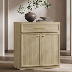 Buffet Cabinet with Storage Tall Modern Console Storage Cabinet with Doors and Shelves 30" Long Wooden Sideboard Credenza Buffet Table Coffee Bar for