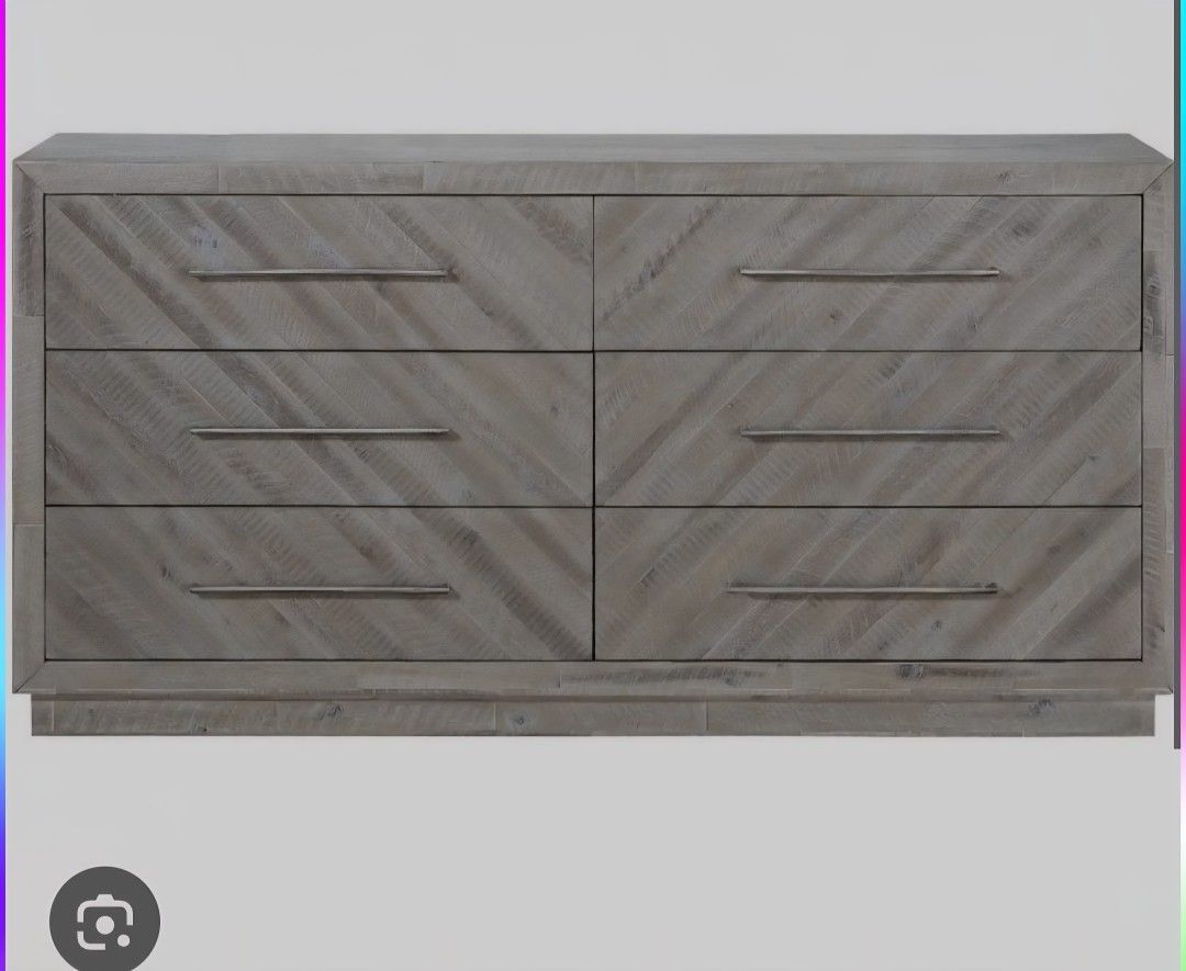 sloid Wood 6 Drawer Dresser