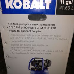 Kobalt electrical compressor 11gal