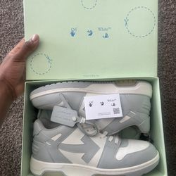 Off White Out Of Office Grey/white SIZE 12