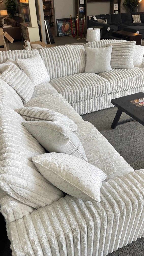 Embrace White Modular Big Cloud Sectional Sofa /P