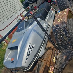 1973, John Deere, 440. Snowmobile pool start