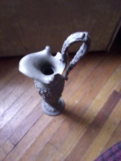 Decorative Pewter Vase