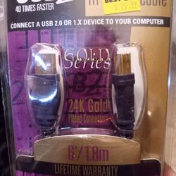 USB 2 GOLD PLATED 24K 