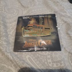 Disney D23 Exclusive La Quila Boat Jungle Cruise Pin is a limited edition