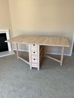 IKEA NORDEN Solid Birch Gateleg Table