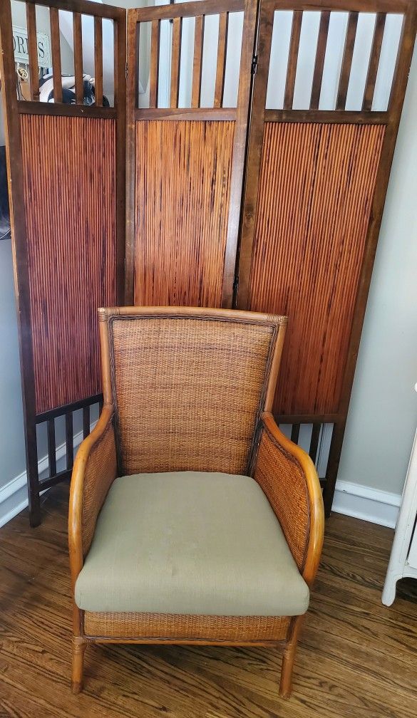 *Contemporary Bamboo Armchair & *Bamboo Room Divider Screen