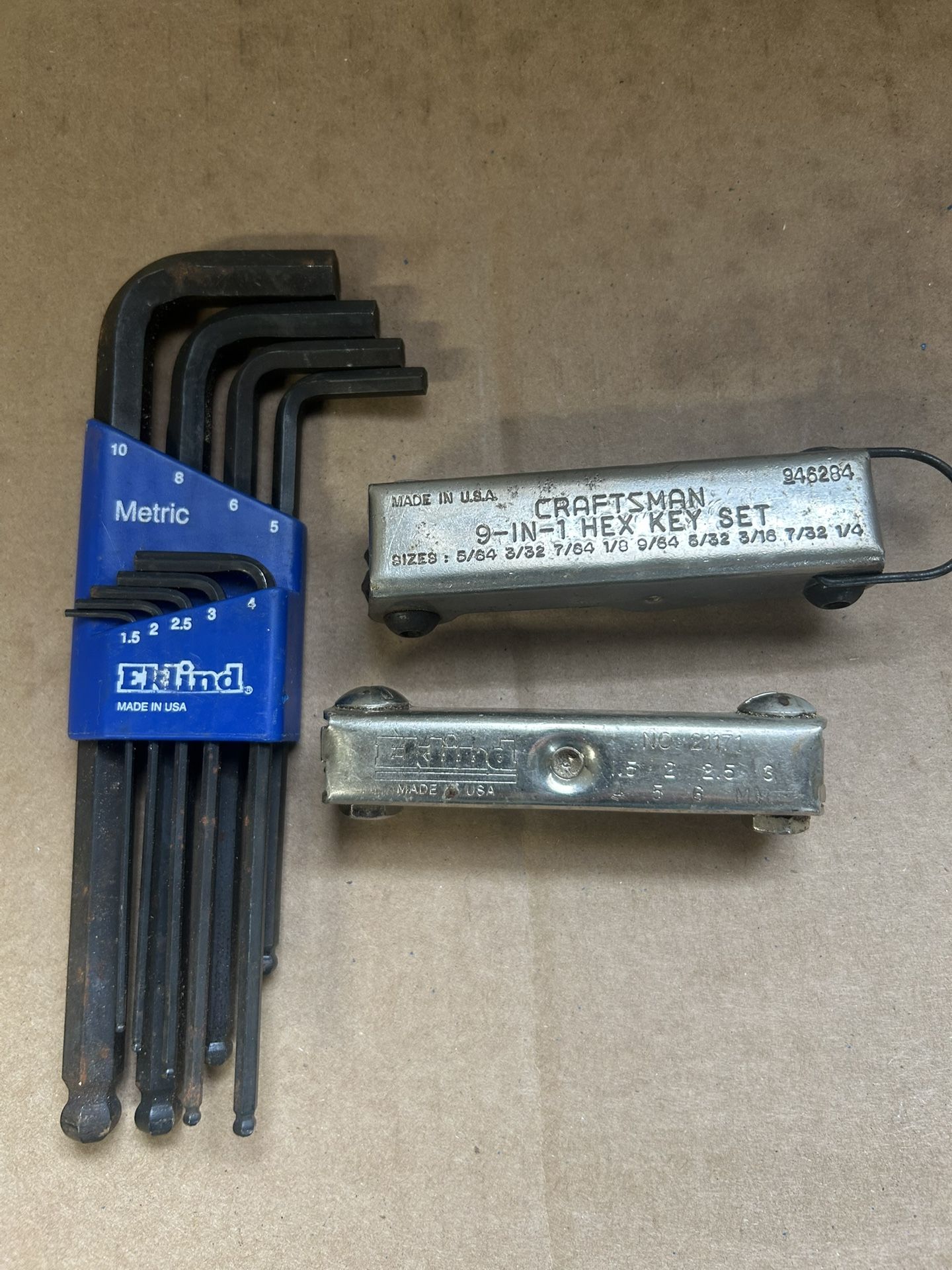 3 Sets Allen Wrench/ Hex Keys