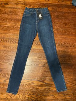 Women’s Fashion Nova Luxe High Waist Skinny Jeans Size 1 * Brand New With Tags*