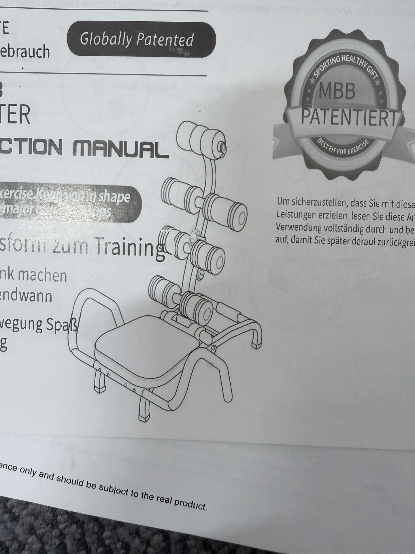 Ab Workout Machine, Height Adjustable Ab Rocker Trainer w/Ergonomic Curved Back, Cushioned Seat, Strong Spring Boost for Core Strength Training, Compa