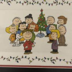 Christmas Peanuts Platter