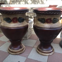 New Flower Pots Made Out Clay Beautiful Yard Decoration 