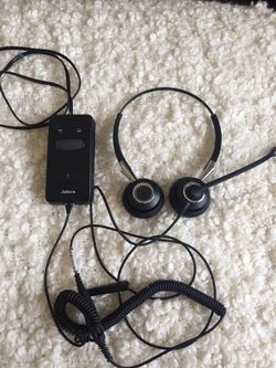 Jabra headset set up for desk phone