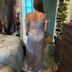 Lavender corset style evening/prom dress