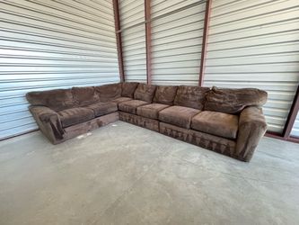 Brown Sectional Couch - Free Delivery