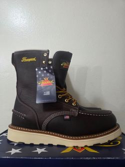 Thorogood 8 Inch USA Made Dark Brown waterproof Soft Toe Work Wedge 10EE