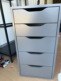 IKEA gray drawer cabinet