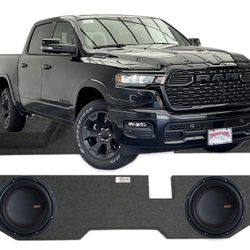 New 2 Memphis Mojo 8” Subwoofers With Box FOR DODGE RAM 4 Doors