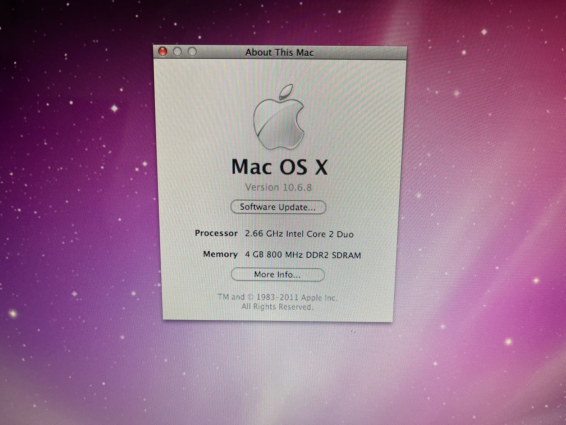 iMac 81 (Mid 2008 Model)