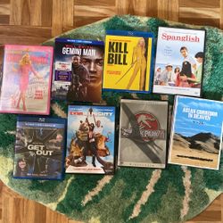 8 DVD& Blu-Ray Movies (11CDS)