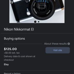 Nikon Nikkormat FT2 35mm Camera