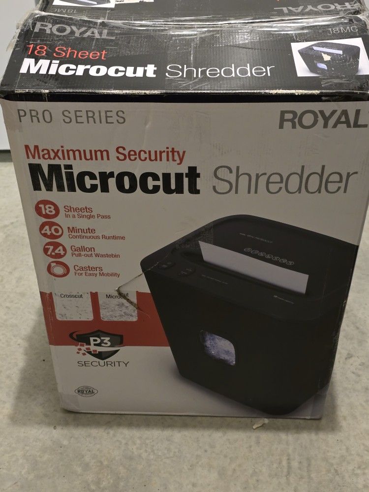 18 Sheet Royal Microcut Shredder