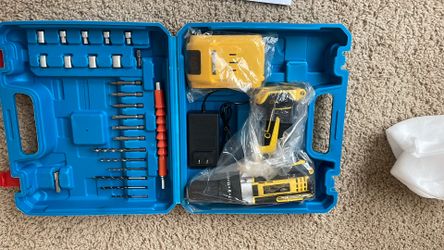 Drill Set With Battery & Battery Charger