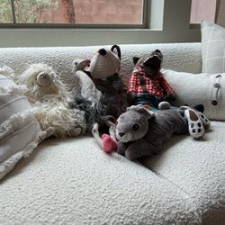 Various Stuffed Animal Dolls