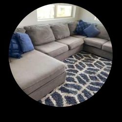 L Shaped Sectional with Chaise Lounge