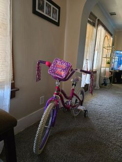 Cute girl bike
