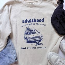 Comfort Colors Cream Graphic Crew Neck Sweater