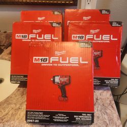Impacts Milwaukee M18 FUEL new 1/2 tool only $200 each firm price