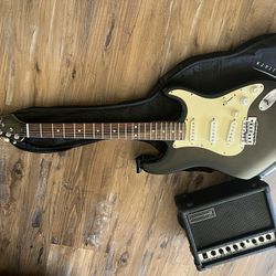 Electric Guitar Case And Amp