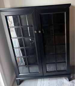 Black cabinet- pottery barn