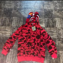 Red Or Purple Bape Hoddie