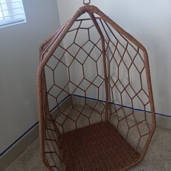 egg chair wicker and steel(basket only)