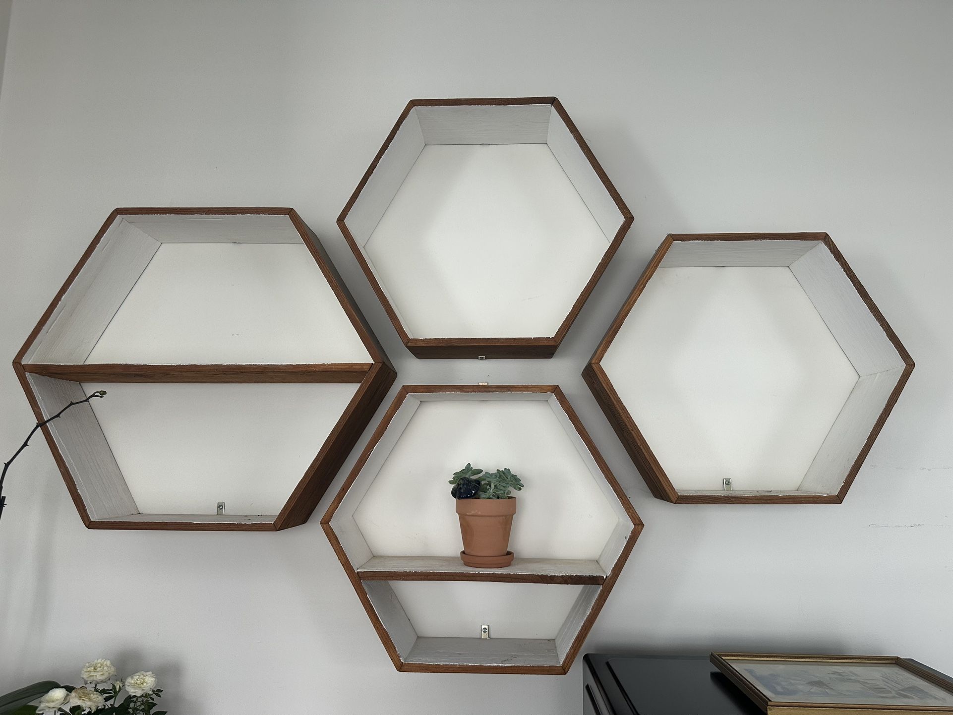Hexagon Floating Shelves