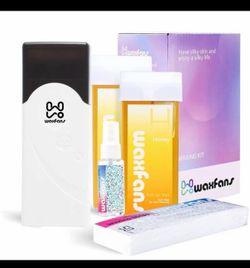 Unisex Roll on Hair Removal Kit with Honey Wax Cartridges and Wax Strips - For All Skin Types