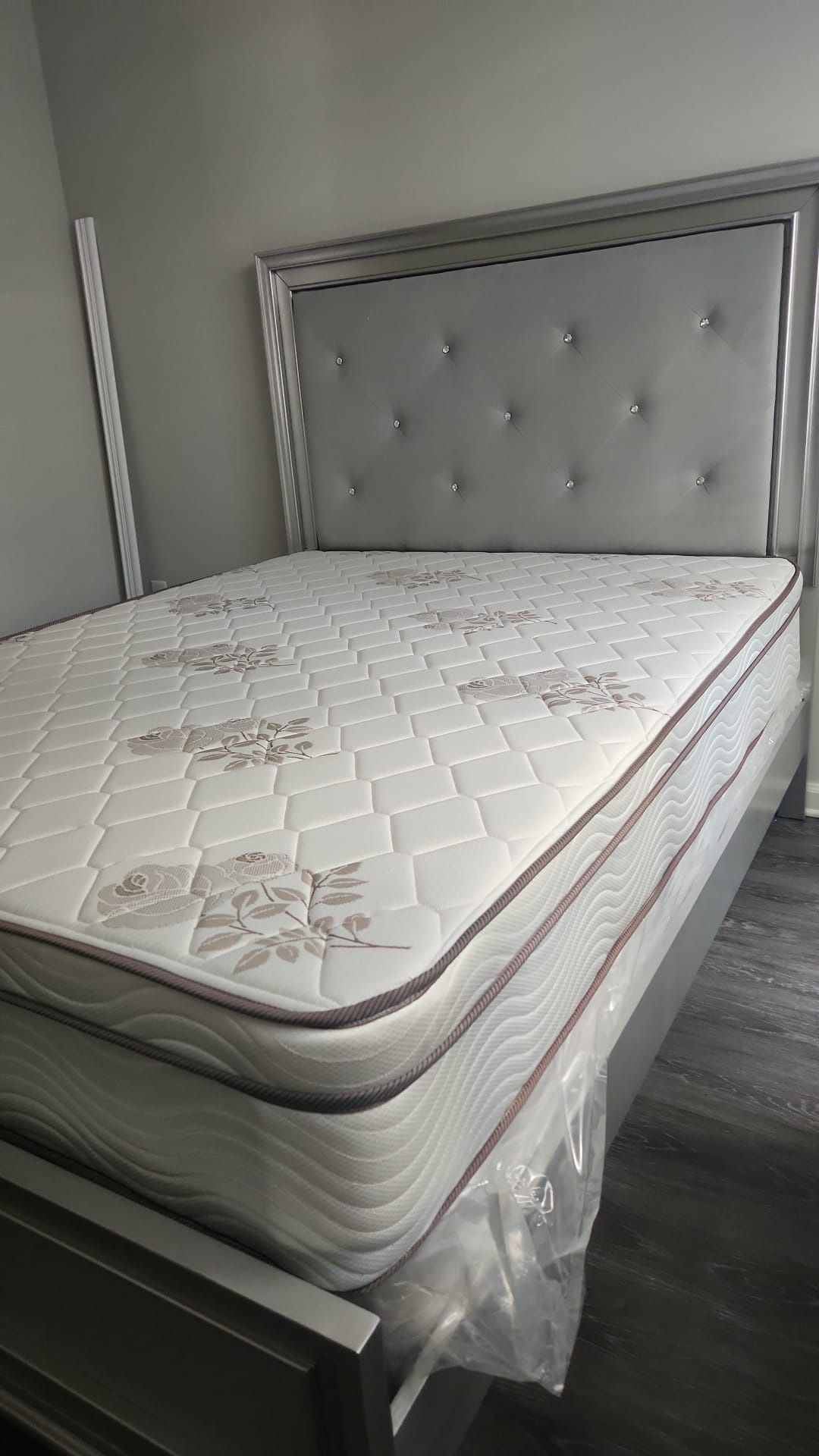 New Queen Mattress And Box Spring 2 Pc Bed Frame Is Not Included