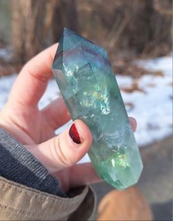 🪄 Crystals | Double Terminated Fluorite Point Crystal Wand 🪄