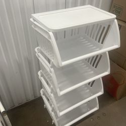 Stackable Bins. 