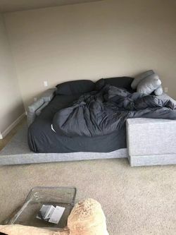CB2 king size bed